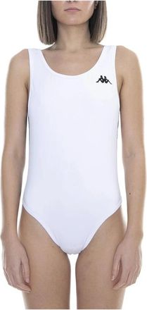 Kappa 222 Banda Auber Bodysuit - Dames - Bodies - Wit - M - Polyester - Tops