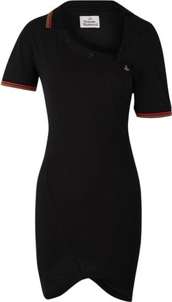 Vivienne Westwood Kleedjes, Dames, Zwart, XS, Katoen, Glory Polo Jurk