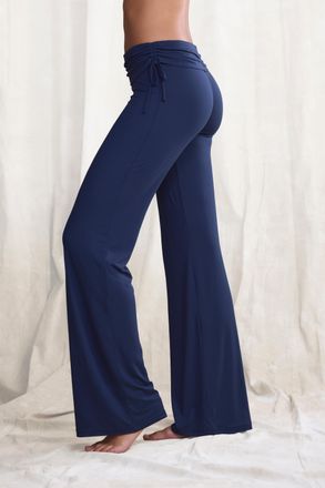 Lascana Jazzpants LASCANA, Damen, Gr. 32/34, N-Gr, blau (marine), Single Jersey, Obermaterial: 93% Polyester, 7% Elasthan, unifarben, Basic, lang, Hosen Jazzp
