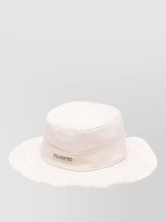 Jacquemus wide brim hat adjustable strap design