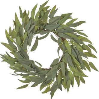 Beliani Beliani - Corona Decorativa De Artificial Para Puerta &Oslash; 65 Cm Hecha A Mano Verde Gamrun