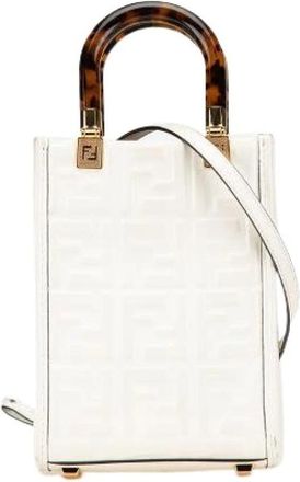 Fendi Pre-owned Mini Bags, female, White, Size: ONE SIZE Pre-owned Mini Leather Bag