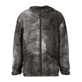 Diesel Mens Marble Effect Bomber Jacket (Grey) - Size Large