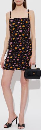 Dolce & Gabbana Floral Motif Dress, Womens, Black