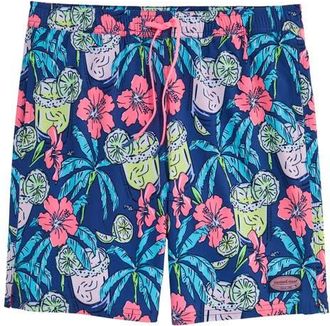 Vineyard Vines 7-Inch Chappy Swim Trunks in Moonshine at Nordstrom, Size Small