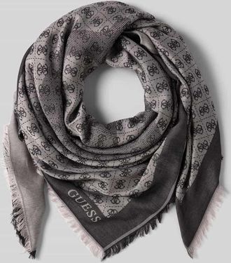 Guess Tuch aus Viskose mit Logo-Muster Modell ECO ERICA KEFIAH in Black, Gr&ouml;&szlig;e 1