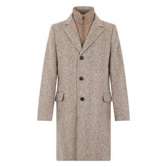 Fedeli Elegant Jas - Heren - Mantel - Beige - L - Wol - Jassen