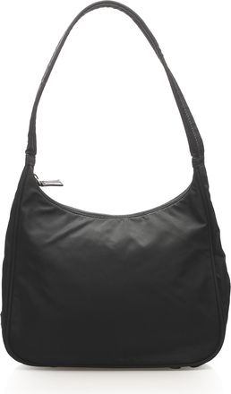 Prada Vintage Prada Tessuto Shoulder Bag Black