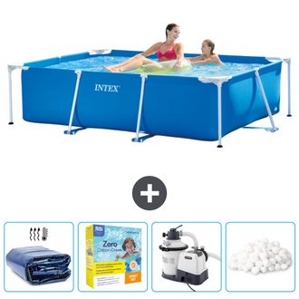 Intex Piscina Con Estructura Rectangular - 220x150x60 Cm - 7-piezas Scb70