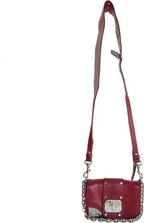 Versace Leather Handbag Shoulder Bag (Pre-Owned)