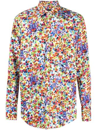 Dsquared2 Camicia a fiori - Blu