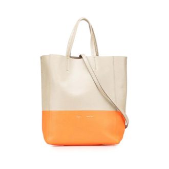 Celine Pre-owned Tote Bags, female, Brown, Size: ONE SIZE Pre-owned Leather Tote Bag with Double Top Handles and Shoulder Strap