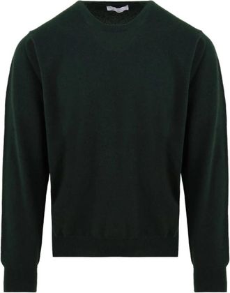 FILIPPO DE LAURENTIIS Crewneck Cashmere Trui - Heren - Cashmere truien - Groen - 2XL - Kasjmier - Truien & Vesten