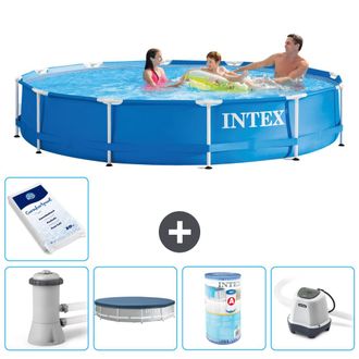 Intex Piscina Con Estructura Redonda - 366x76 Cm - 8-piezas S31734