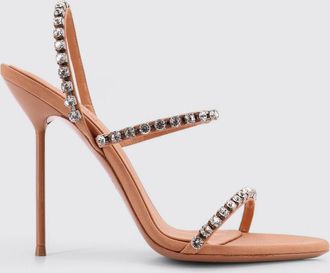 PARIS TEXAS Sandalo slingback Lidia Paris Texas in raso con cristalli