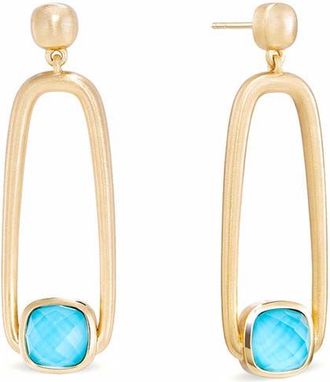 Dean Davidson Monterey Long Drop Earrings in Iridescent Turquoise/Gold at Nordstrom
