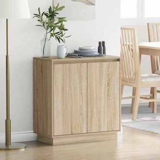 vidaXL Credenza Rovere Sonoma 71 X 34.5 X 75 Cm Legno Multistrato - Vidaxl