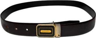 Dior Pre-owned Belts, female, Brown, Size: ONE SIZE Pre-owned Leather Belt