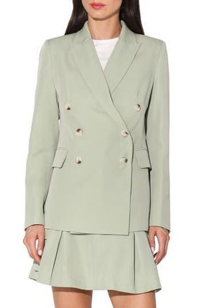 Walter Baker Tilda Double Breasted Blazer Jacket in Jade at Nordstrom Rack, Size X-Large