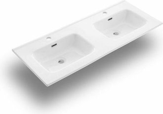 TFT Home Furniture Lavabo da incasso 2 vasche GRUE