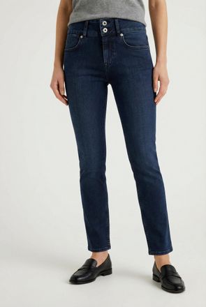 Pepe Jeans London Slim-fit-Jeans PEPE JEANS GEN PUSH UP, Damen, Gr. 25, L&auml;nge 32, dunkelblau, Denim/Jeans, Obermaterial: 84% Baumwolle, 15% Polyester, 1% Elasthan, slim