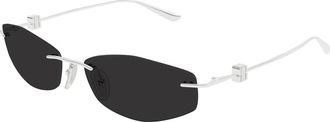 Balenciaga Zonnebril - Dames - Accessoires - Grijs - Maat: 60 MM Nylon