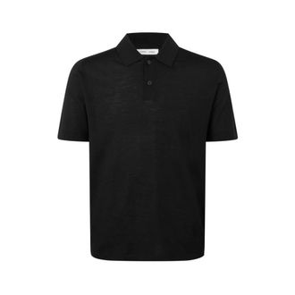 Sams&oslash;e & Sams&oslash;e Polo Shirts, male, Black, Size: 2XL Scandinavian Style Polo Shirt