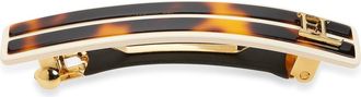 France Luxe Small Stripe Barrette in Tokyo/ivory at Nordstrom