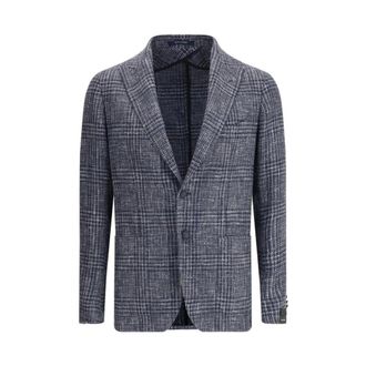 Tagliatore Blazers, male, Blue, Size: M Wool Tailored Coat