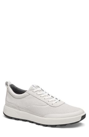 Johnston & Murphy LUCAS U-THROAT in White Full Grain/Suede at Nordstrom, Size 10.5
