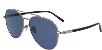 Ferragamo Blue Pilot Mens Sunglasses SF316S 021 61