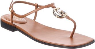 Gucci Double G Leather Sandal