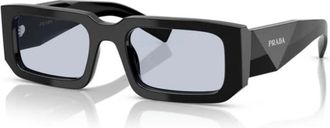 Prada Pr 06Ys Rechthoekige Zonnebril - unisex - Zonnebrillen - Zwart - 53 MM - Accessoires
