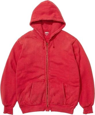 SUPREME FW26 x A.PRESSE Vintage Zip Up Hooded Sweatshirt Red SUP-FW26-055-RED