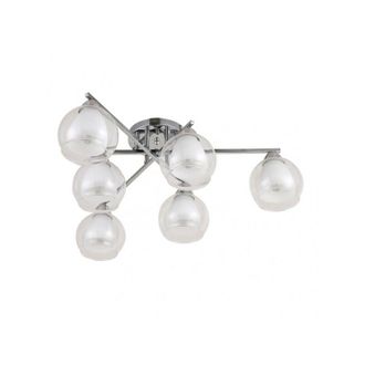 Fabrilamp Fabrilamp - makalu lampada da soffitto cromata a 6 luci