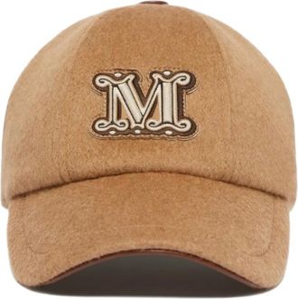 Max Mara Honkbalpet met geborduurd logo - Bruin