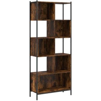 vidaXL Estanter&iacute;a Madera De Ingenier&iacute;a Roble Ahumado 72x28x172 Cm Vidaxl