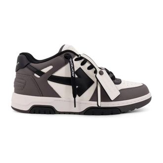 Off-white Sneakers, male, Gray, 10 UK, Leather Low Top Trainers