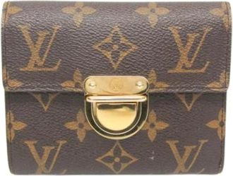 Louis Vuitton Pre-owned Vintage Canvas Portemonnee - Dames - Vintage Accessoires - Bruin - ONE Size - Vintage