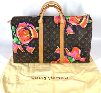 Louis Vuitton Brown Pink Monogram Boston Bag (Pre-Owned)