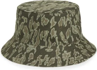 Open Edit Twill Bucket Hat in Camo at Nordstrom