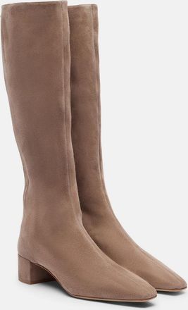 Aquazzura Saint Honor&eacute; 35 suede knee-high boots