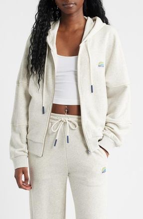 Rip Curl Surf Side Full Zip Hoodie in Grey Marle at Nordstrom, Size Xx-Small