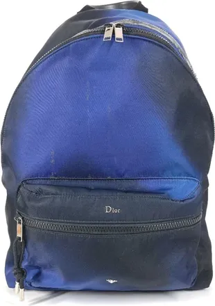 Dior Black Blue Nylon Backpack (Pre-Owned)