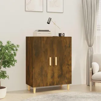 vidaXL Vidaxl - Aparador Madera Contrachapada Color Roble Ahumado 70x34x90 Cm