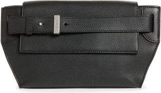 Jacquemus Le Messenger Capri Leather Crossbody Bag in Black at Nordstrom