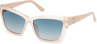 Guess GU00098 25P Womens Sunglasses White Size 55