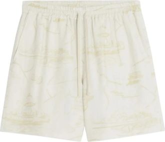 Maison Kitsun&eacute; Lichtgewicht Shorts - Heren - Korte Broeken - Beige - M - Korte Broeken