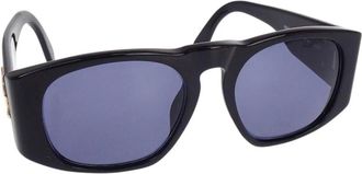 Chanel Pre-owned Accessories, female, Black, Size: ONE SIZE Pre-owned Vintage Rectangular Sunglasses
