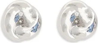 Self Portrait Womens Silver Brass Earrings